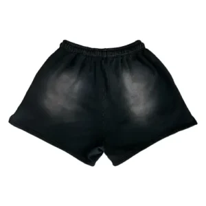 Black Hellstar Sports Flame Shorts