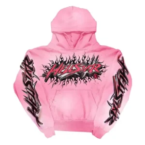 Pink Black Brainwashed Without Brain Hellstar Hoodie