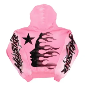 Pink Black Hellstar Brainwashed Without Brain Hoodie